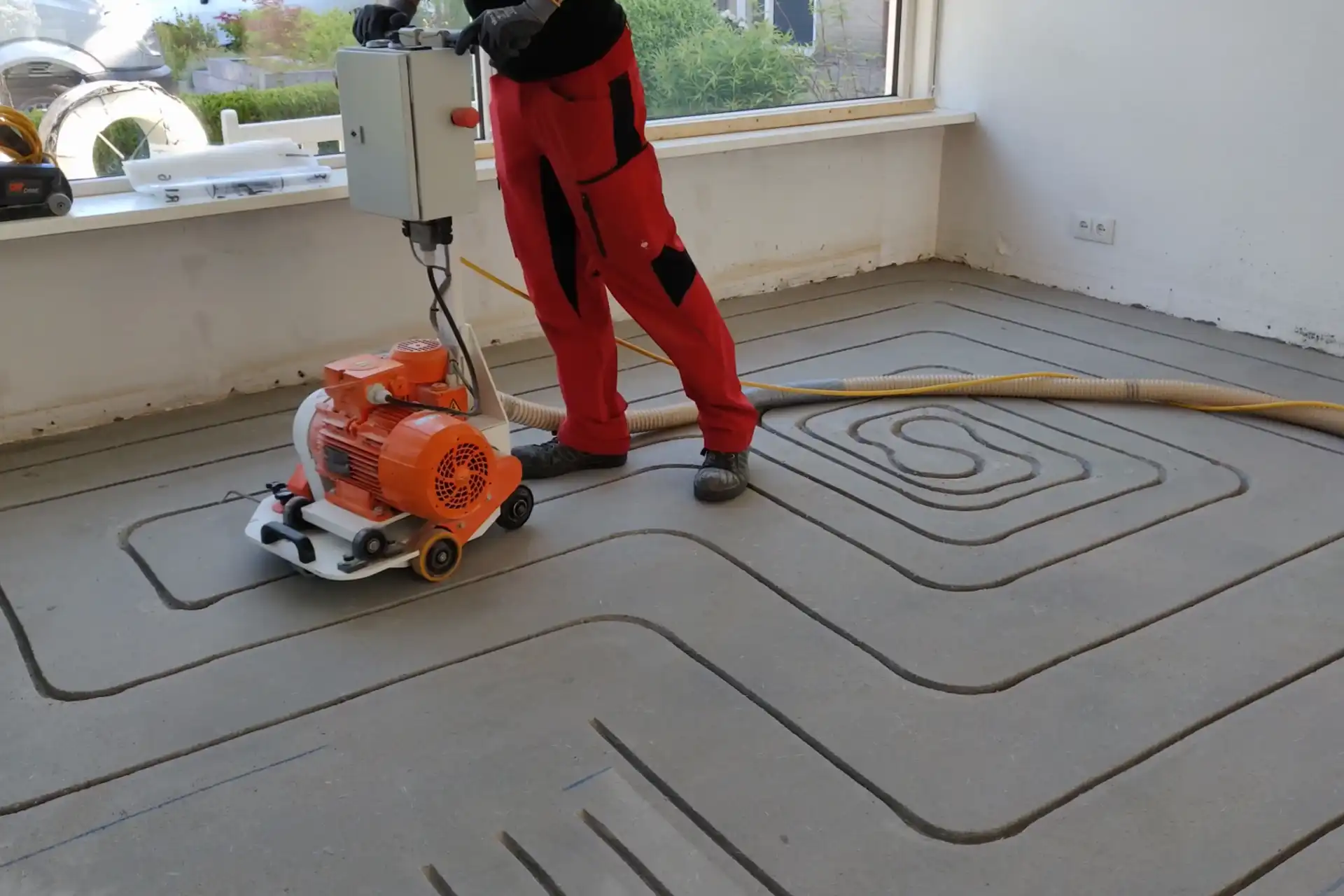 floor milling in action